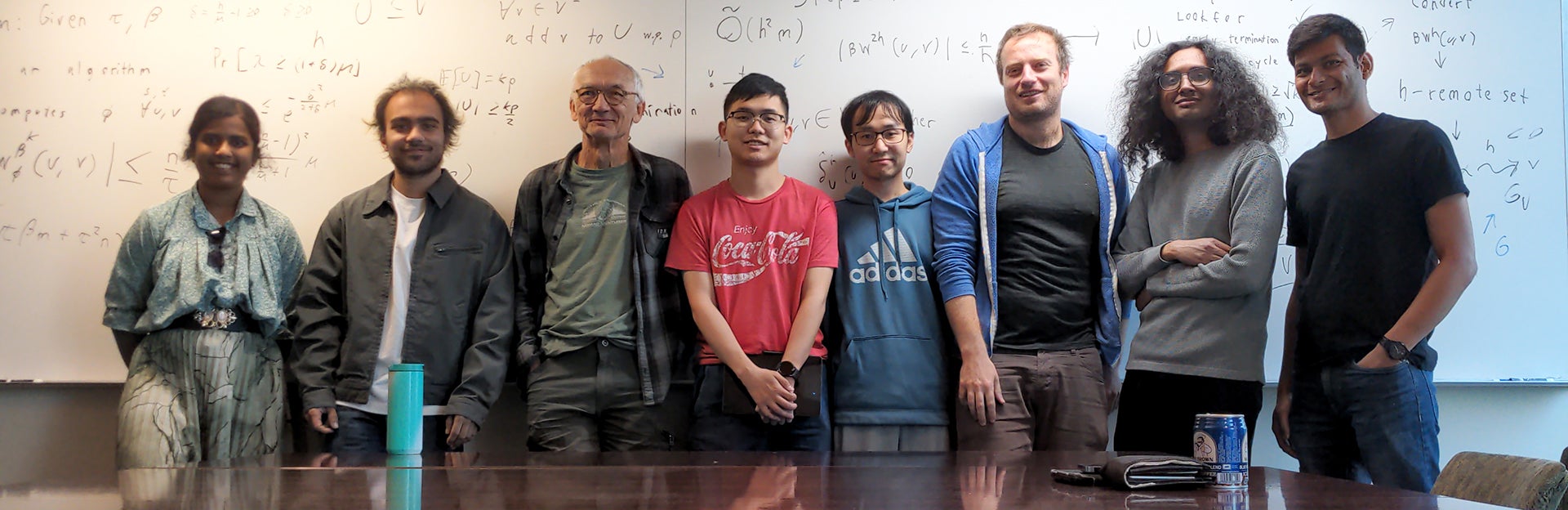 Silas Richelson with his whole theory group.