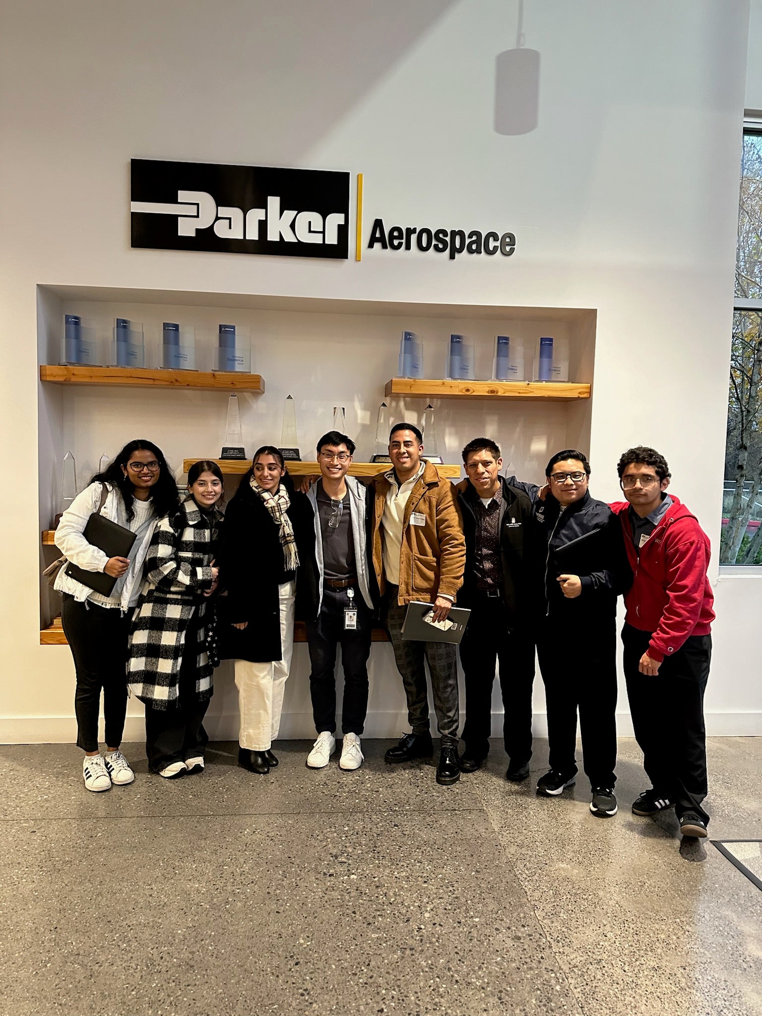 UCR Engineering students visit an alum at Parker Aerospace   