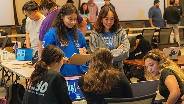 Students participating in the 2024 Rose Hack.