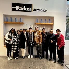 UCR Engineering students visit an alum at Parker Aerospace   
