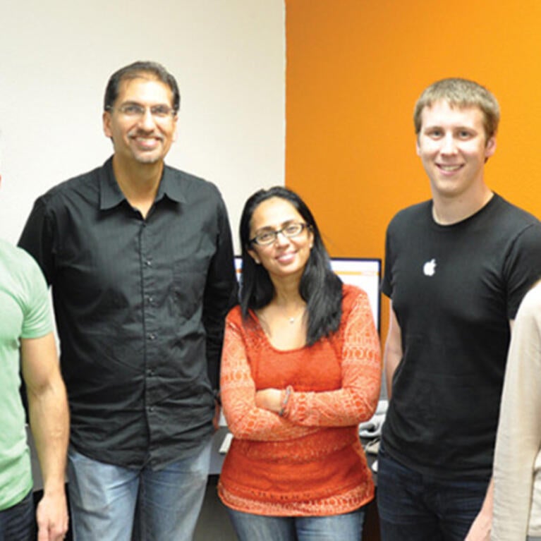 Frank Vahid, co-founder of zyBooks (third from left)