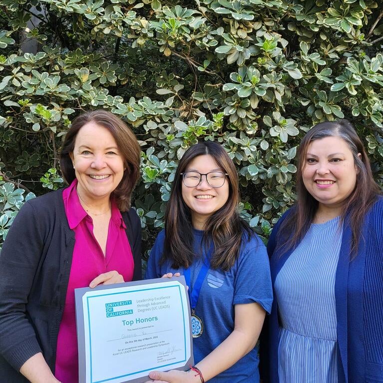 Laura McGeehan, Queenie Xu and Nancy Cruz - UC LEADS