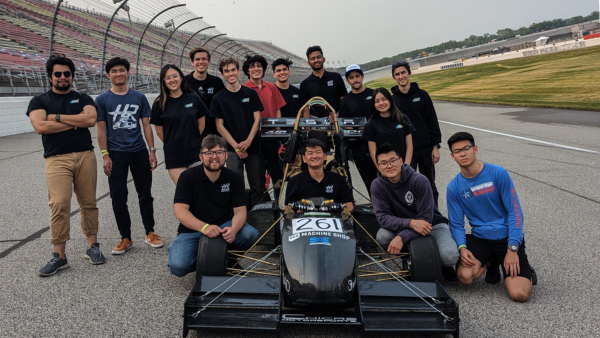 FSAE_Michigan competition with vehicle