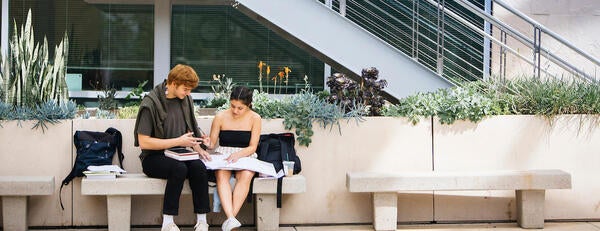 Students on campus