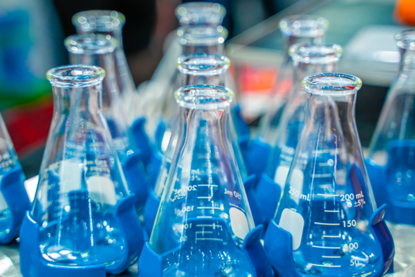 glass beakers
