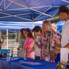 Ambassador explaining incoming students